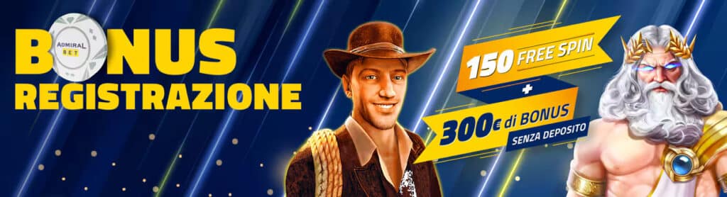 Admiralbet welcome bonus without deposit