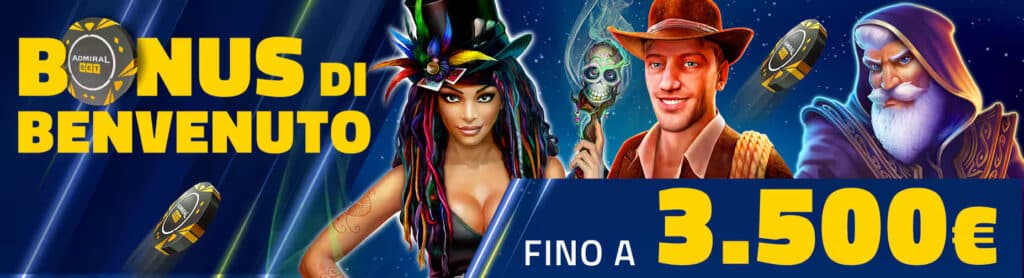 Admiral Casino First Deposit Bonus